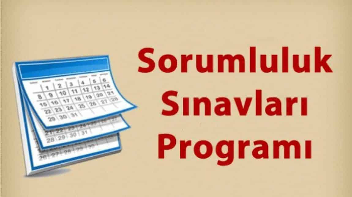 Haziran Dönemi Sorumluluk Sınav Programı